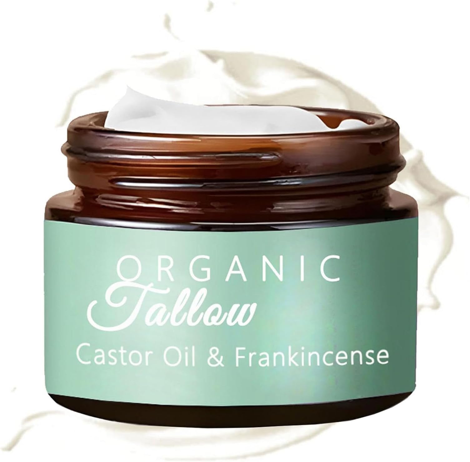 Grass-Fed Beef Tallow with Frankincense Oil & Castor Oil, Organic Beef Tallow Moisturizer for Skin, Tallow and Manuka Honey Balm, Beef Tallow Frankincense Balm for Face, Body (1Pcs)