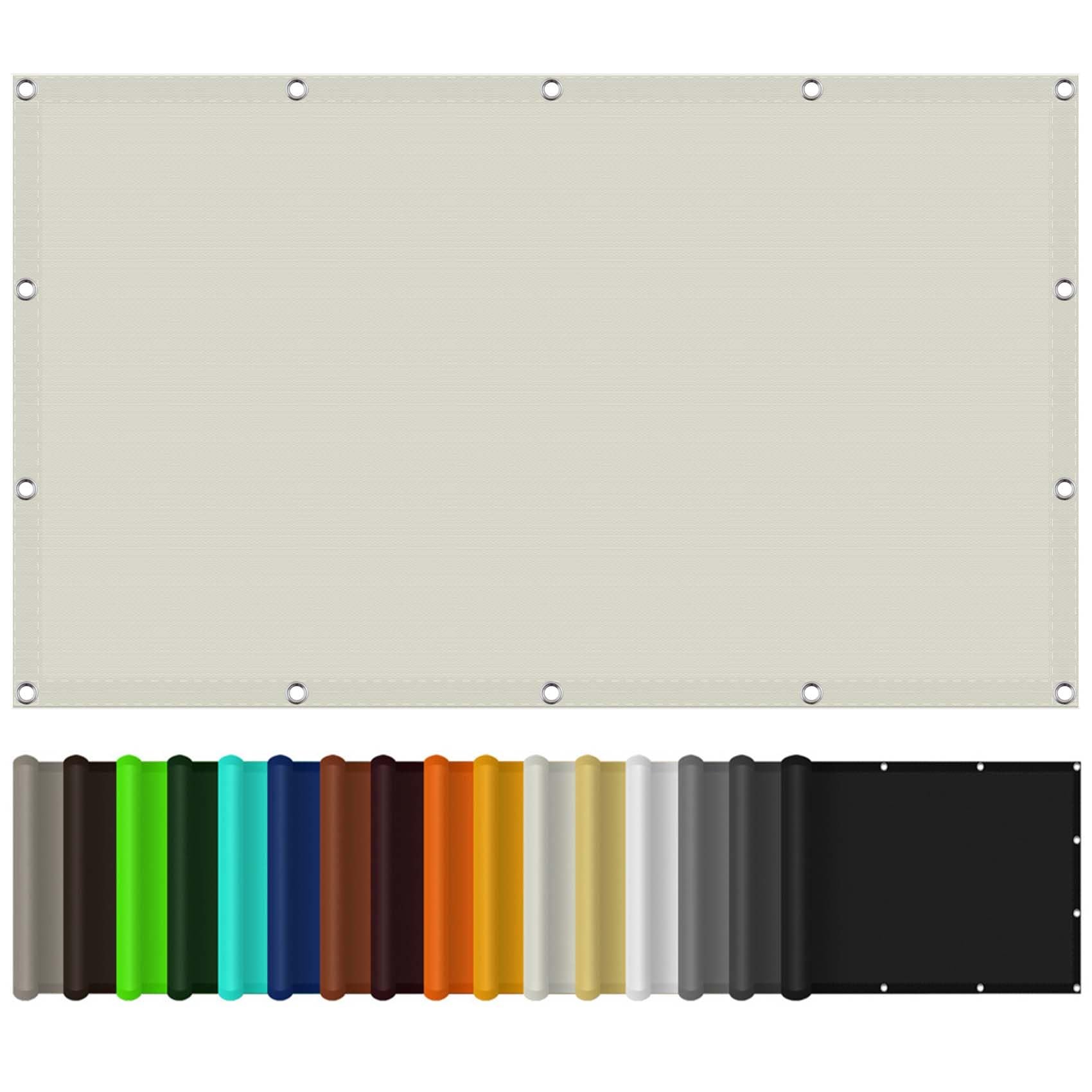 Voile d'ombrage carré beige pour aménager le jardin et le balcon