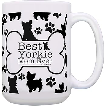 yorkie mom mug