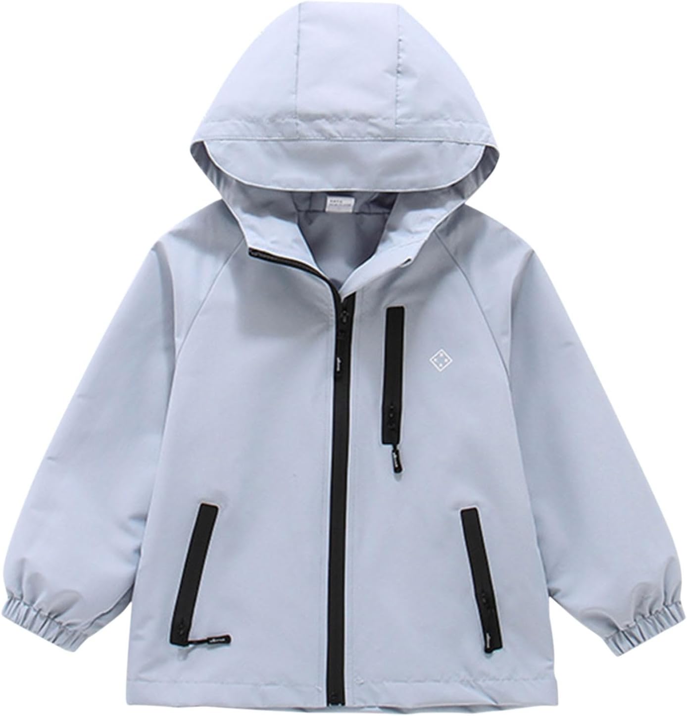 Teen Hoodie Windbreaker Rain Jacket Boys Girls Windproof Zip up Outdoor Rain Jackets Waterproof Lightweight Hiking