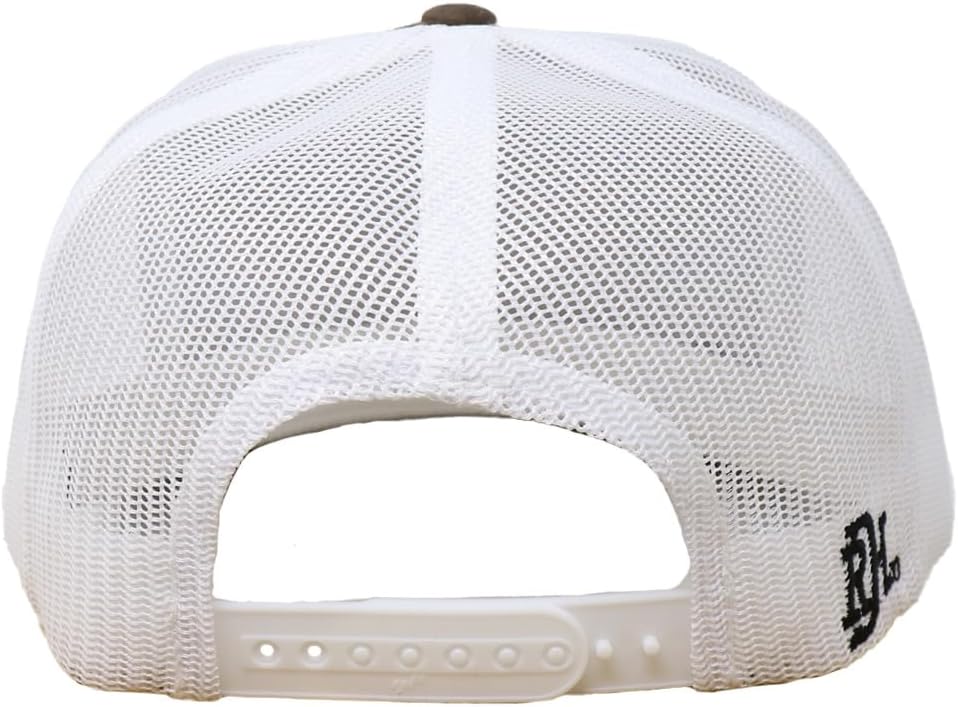 Red Dirt Hat Company Serape 2023 5-Panel Adjustable Snapback Hat, Trucker Cap w/Ventilated Mesh Back & Snap Back, Structured Baseball Cap for Men & Women - Heather Grey/White, One Size Fits All - Image 2