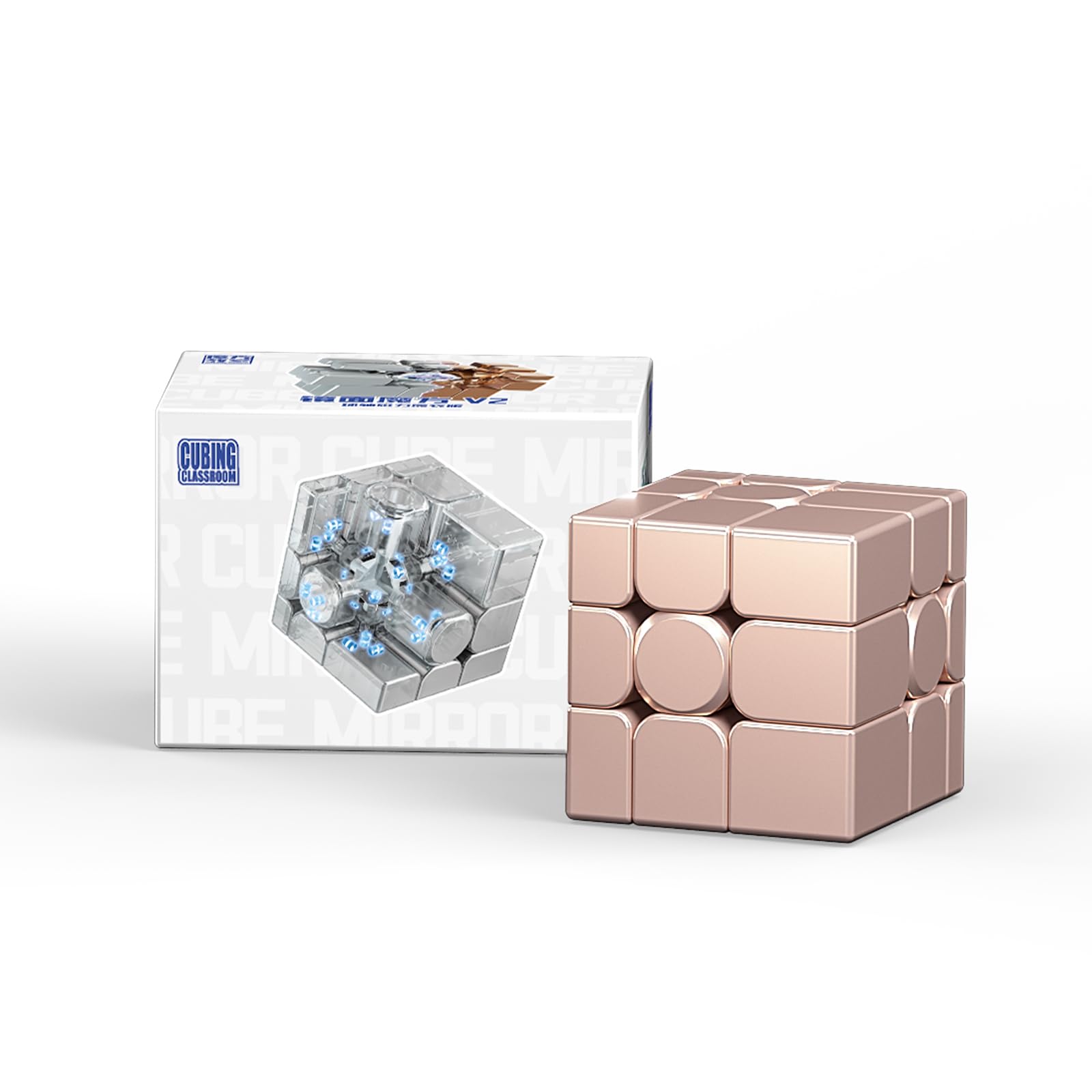 Bukefuno moyu Cube miroir V2 3 x 3 cm – Cube magique bleu sans autocollant – 3 x 3 x 3 – MFJS Mirror V2 – Cube magique à vitesse irrégulière (version standard bleue Bukefuno moyu Cube miroir V2 3 x 3 cm – Cube magique bleu sans autocollant – 3 x 3 x 3 – MFJS Mirror V2 – Cube magique à vitesse irrégulière (version standard bleue