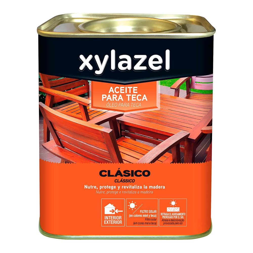 Huile teck haut de gamme XZ ACEITE TECA INCOLORO 4L protection bois