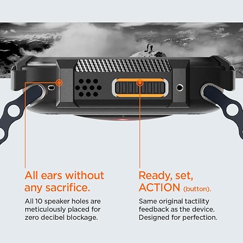 Miniatura 5 de Spigen Rugged Armor - Funda de TPU duradera diseñada para Apple Watch Ultra de 1.929 in y soporte de armadura resistente diseñado para Apple Watch