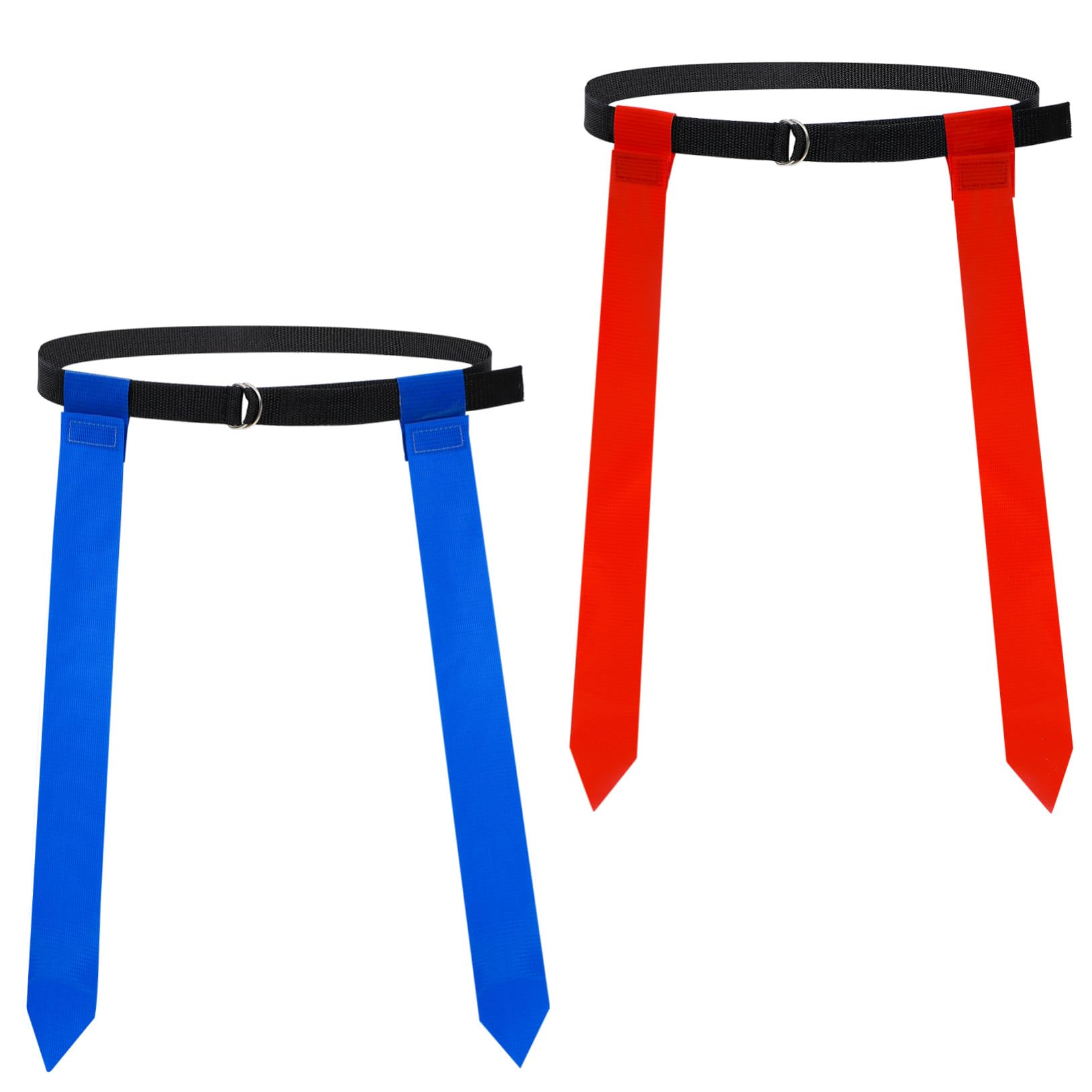 Gatuida 10 Stück Fußballgürtel mit 30 Fahnen aus Polyester und Pvc Einfach zu Befestigen Vielseitig Einsetzbar für Fußballspiele und Sporttraining