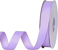 Vista 16 de Rollo de cinta de grogrén sólido YAMA de 5/8 pulgadas - 25 yardas para cintas de envolver regalos, blanco