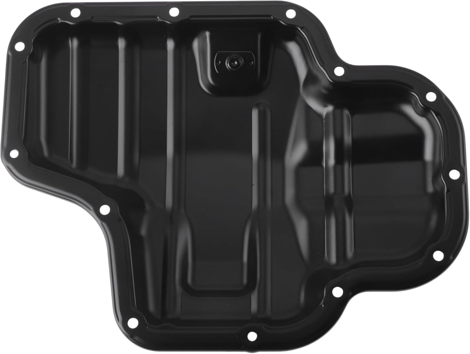 No.1210224020 Engine Oil Pan Oil Pan Sump Transmission Oil Pan for Toyota RAV4 2019-2023 Aluminum Alloy Black