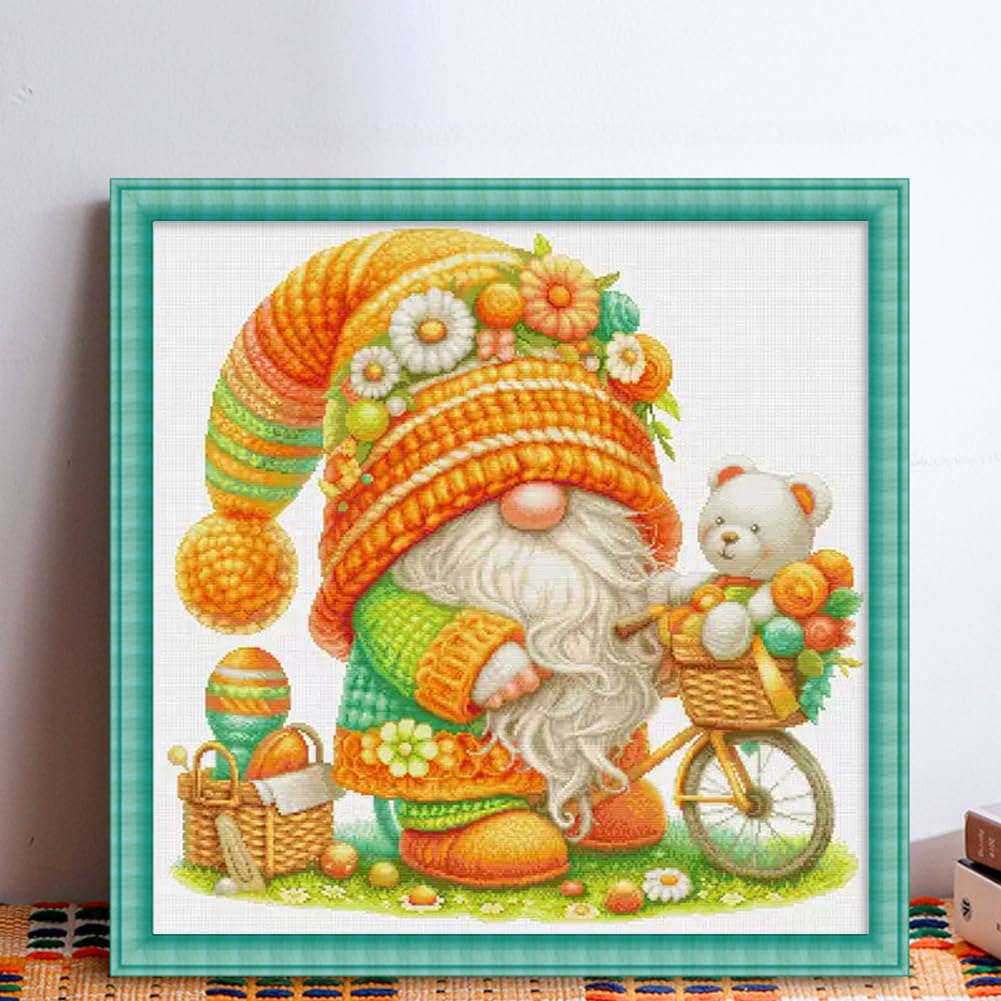 Pial Embroidery Egyptian Cotton Thread 16CT Printed Dwarf Cross Stitch Kits (3267), Cross Stitch Kits for Adults, Embroidery Kit for Adult Beginner, Home Wall Decor,Gifts for Mothers Girls