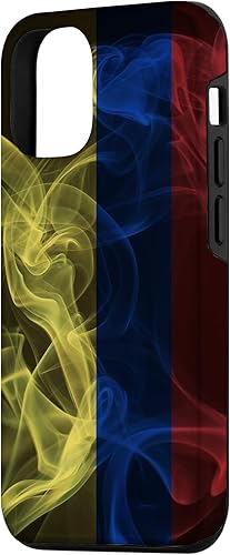 Vista 74 de Funda para iPhone 12 Pro Max Smoky Colombia Bandera - Estilo Humo Colombiano Orgullo
