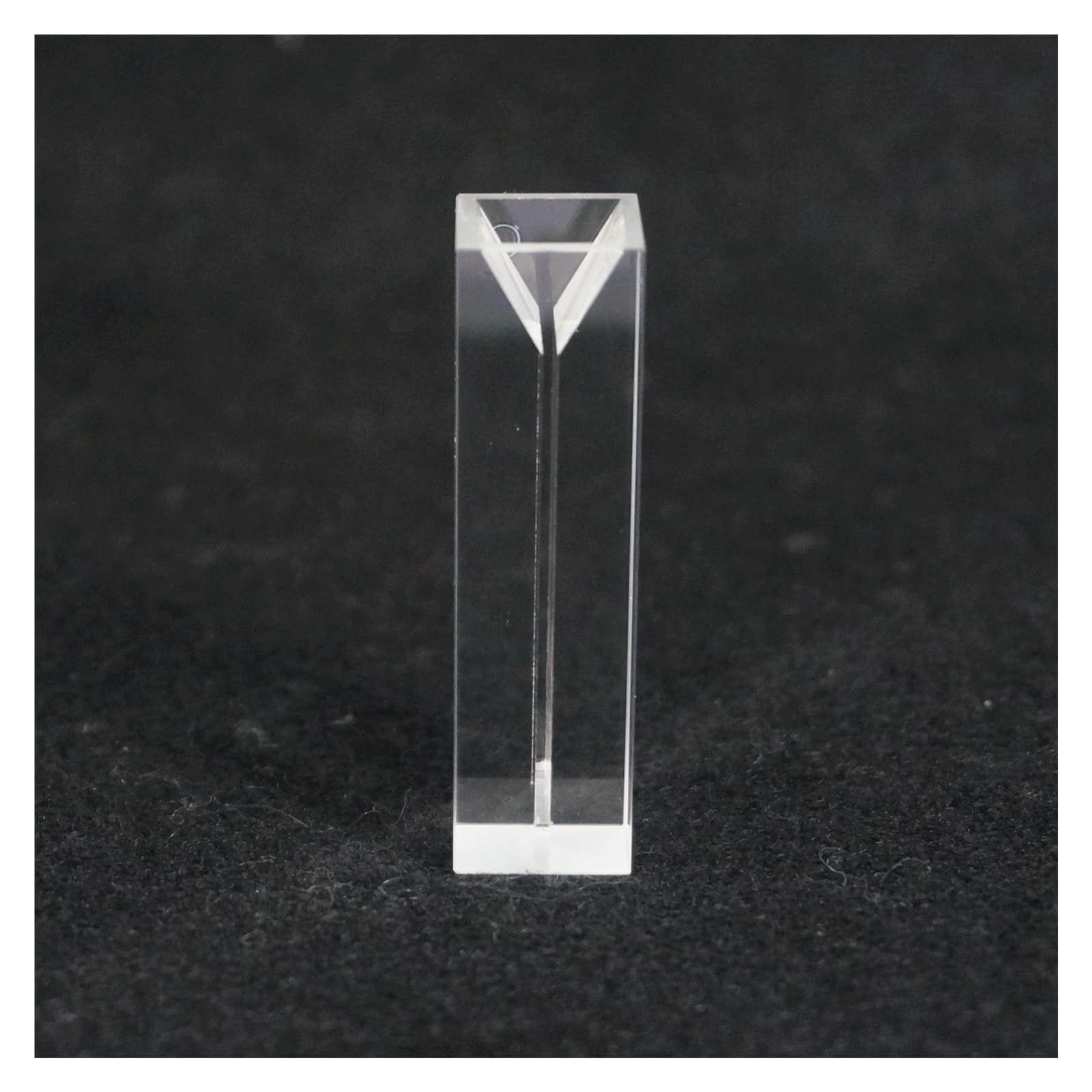 MENGKE Cubeta de fluorescencia de cuarzo micro de ancho interior de 350ul y 1 mm con tapa