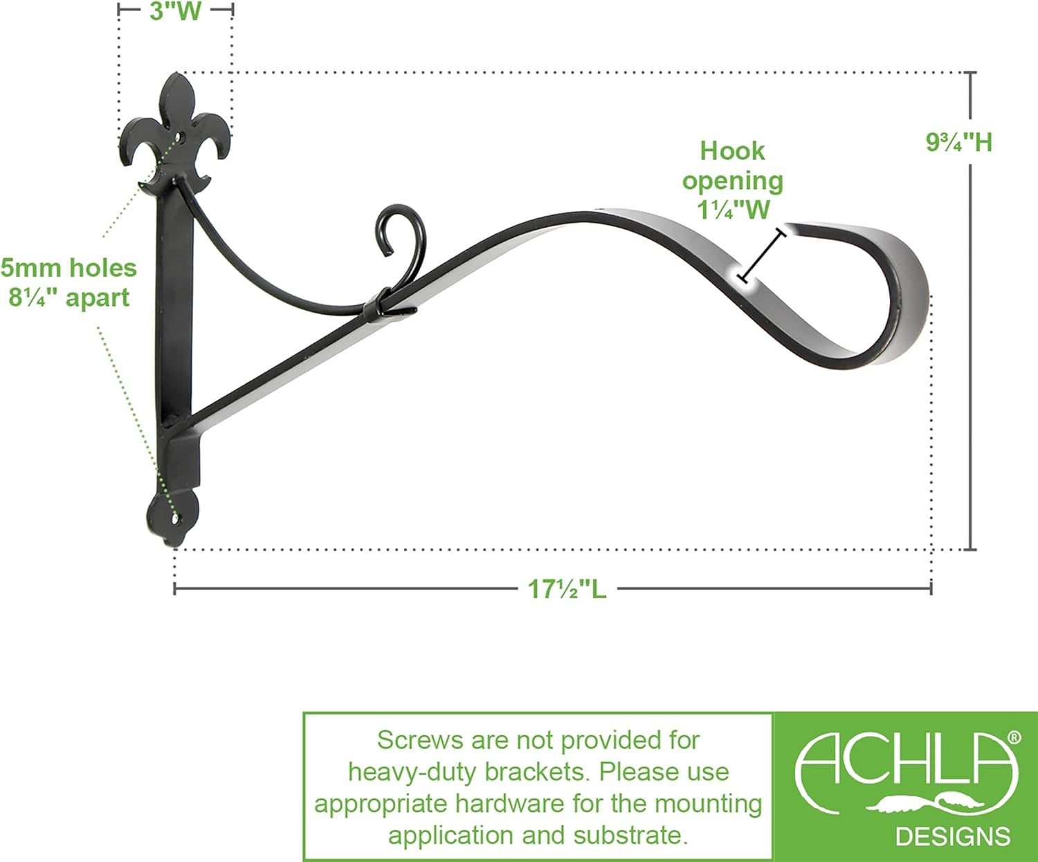 18" Fleur-de-Lis Bracket