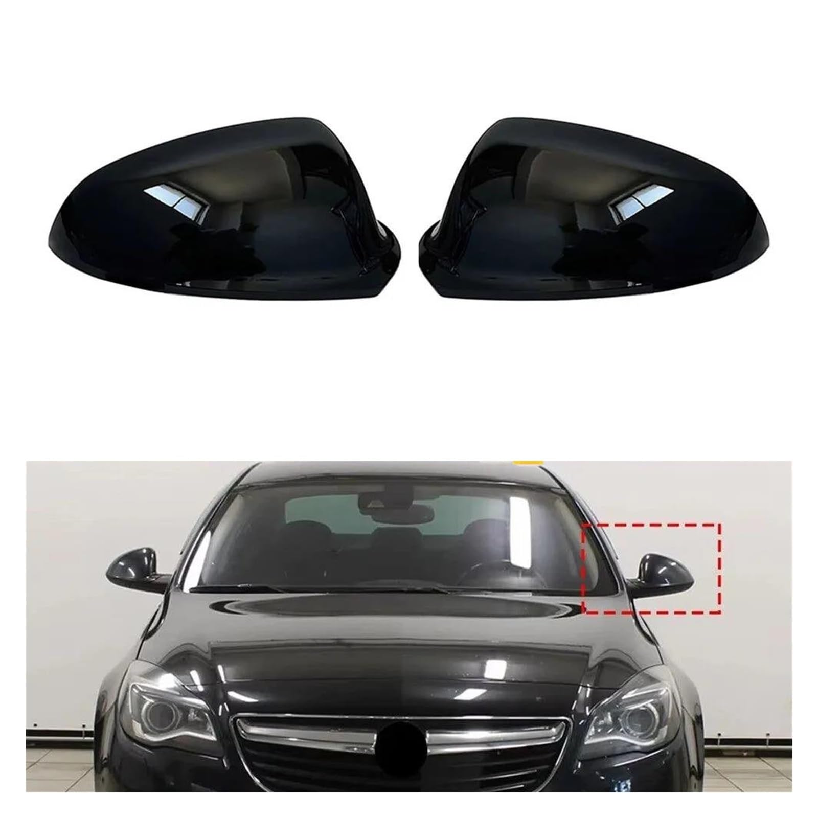 Calotte Specchio Per Opel Per Vauxhall Per Adam 2012 2013 2014 2015 2016 2017 2018 Copertura Specchietto Retrovisore Laterale Tappo Ala Copri Specchietti