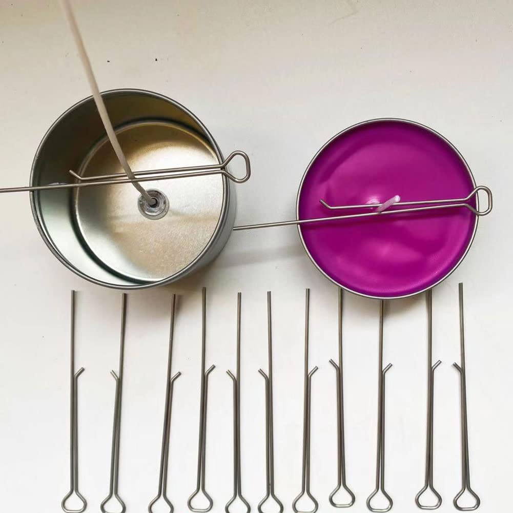 10x Edelstahl Kerzen-Docht Halter - Metall Docht-Ze Produktbild-Vorschau 4