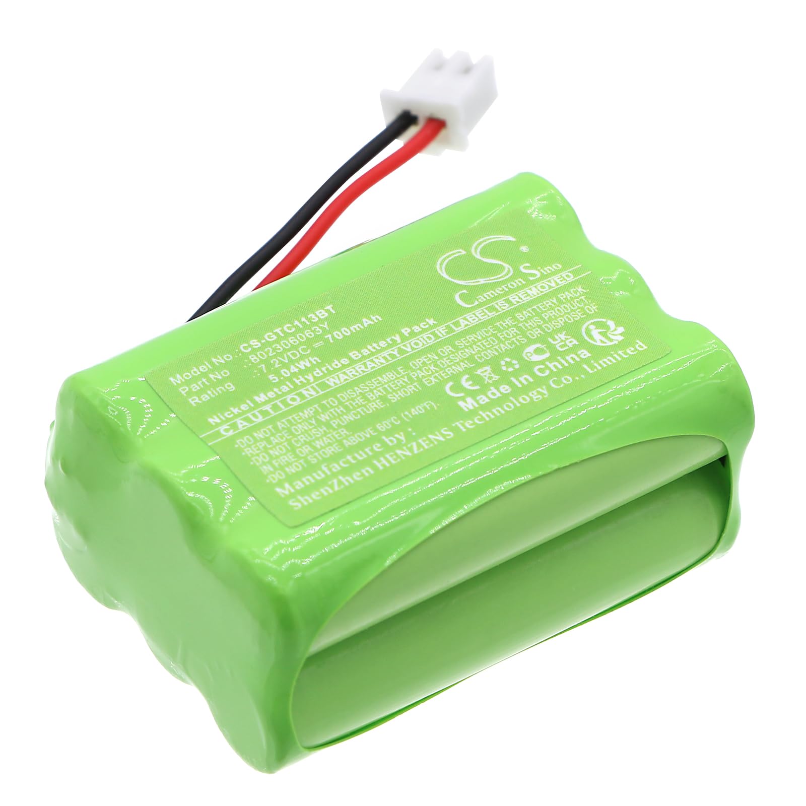 Cameron Sino Battery for Guardsman CTC-1132, CTC-1142, CTC-2716, Wireless Alarm Control Panel PN:Guardsman 802306063Y 700mAh / 5.04Wh