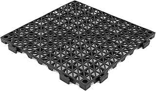 HJLKDYM Losas De Drenaje De Caucho, Alfombra De Piso Modular De Encajamiento De PVC, Losas Suelo De Goma Para Zonas Húmedas Piscina Balcón (Color: Azul, Tamaño: 8pcs)