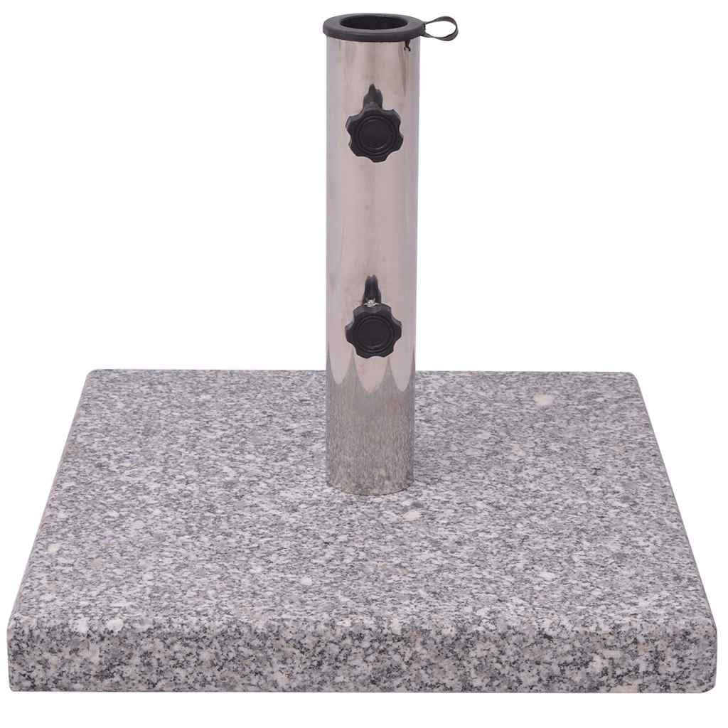 Pie de Parasol de Granito, Cuadrado 20 Kg Peso 20 kg Modelo Sin Ruedas