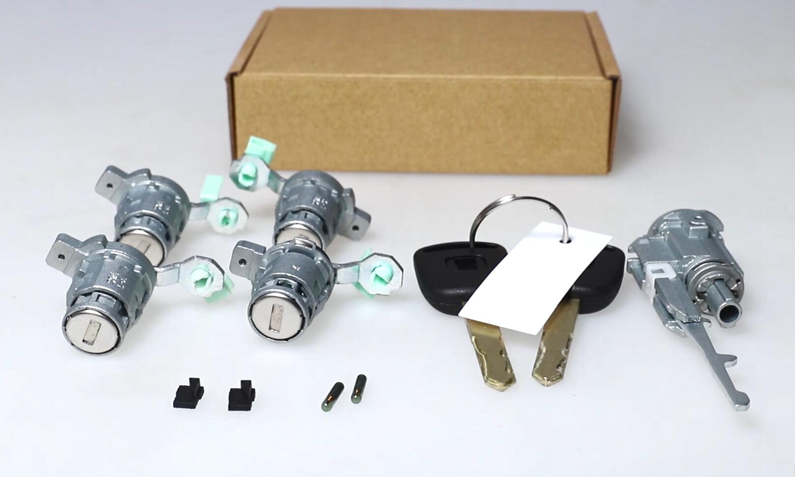 Ignition Switch Cylinder & 4X Left Right Door Lock Cylinder W/ 2 Keys