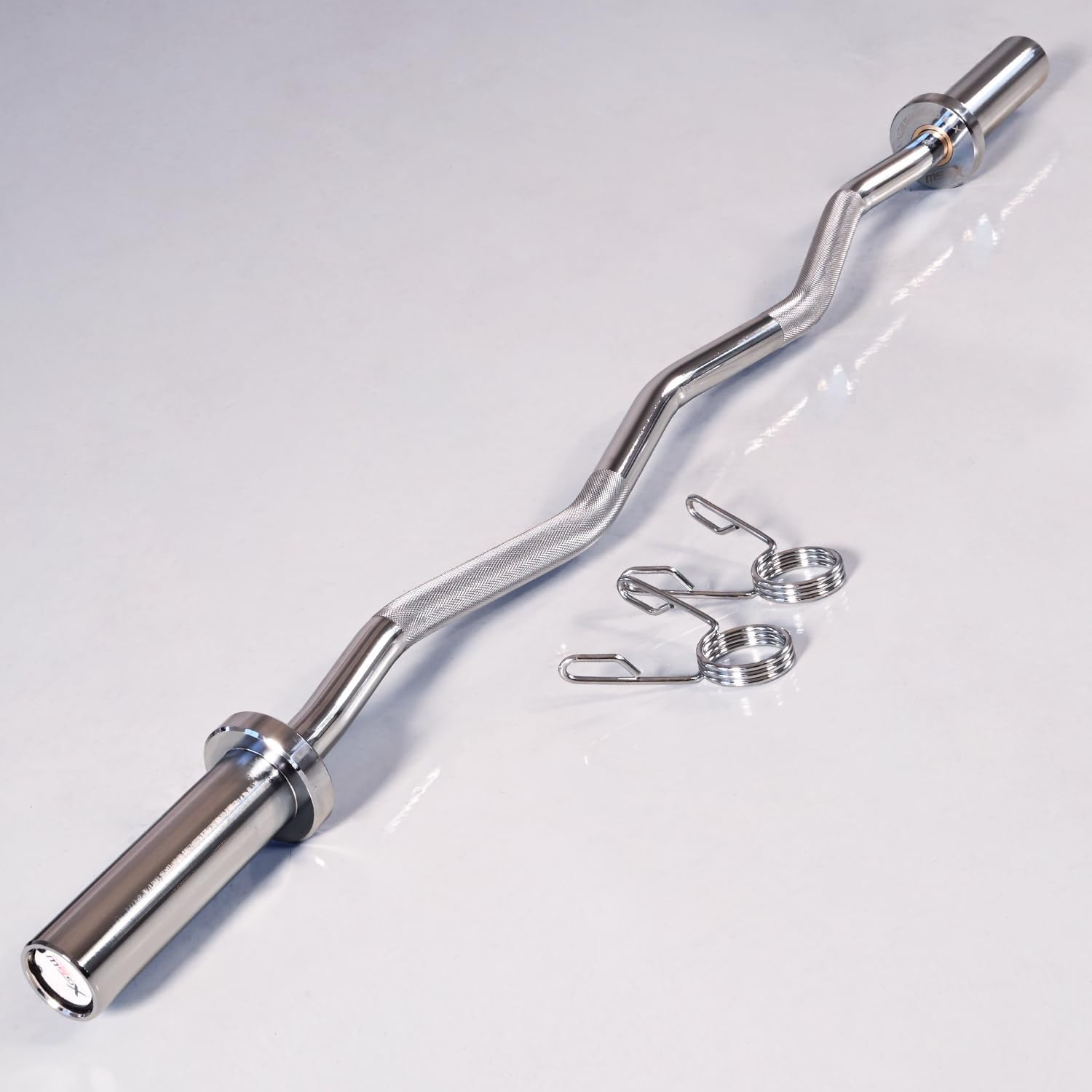 Barbell Olympic Bars | Multiple options Curl Bar EZ Bar Strength Training Bar Weight Bar Threaded Chrome Barbell Bar for Weightlifting, Hip Thrusts, Squats and Lunges