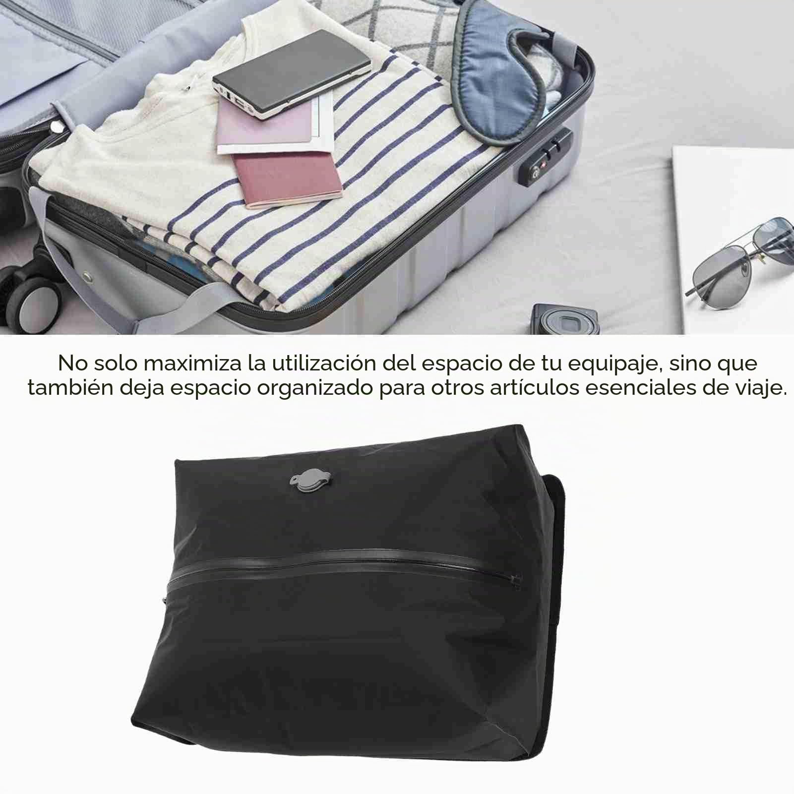 VBESTLIFE Bolsa de Vacío 16L para Viajar, Bolsa de Compresión Reutilizable de TPU 70D con Diseño Impermeable, Espacio de Ahorro para la Maleta, Mochila y Continuar (BLACK)