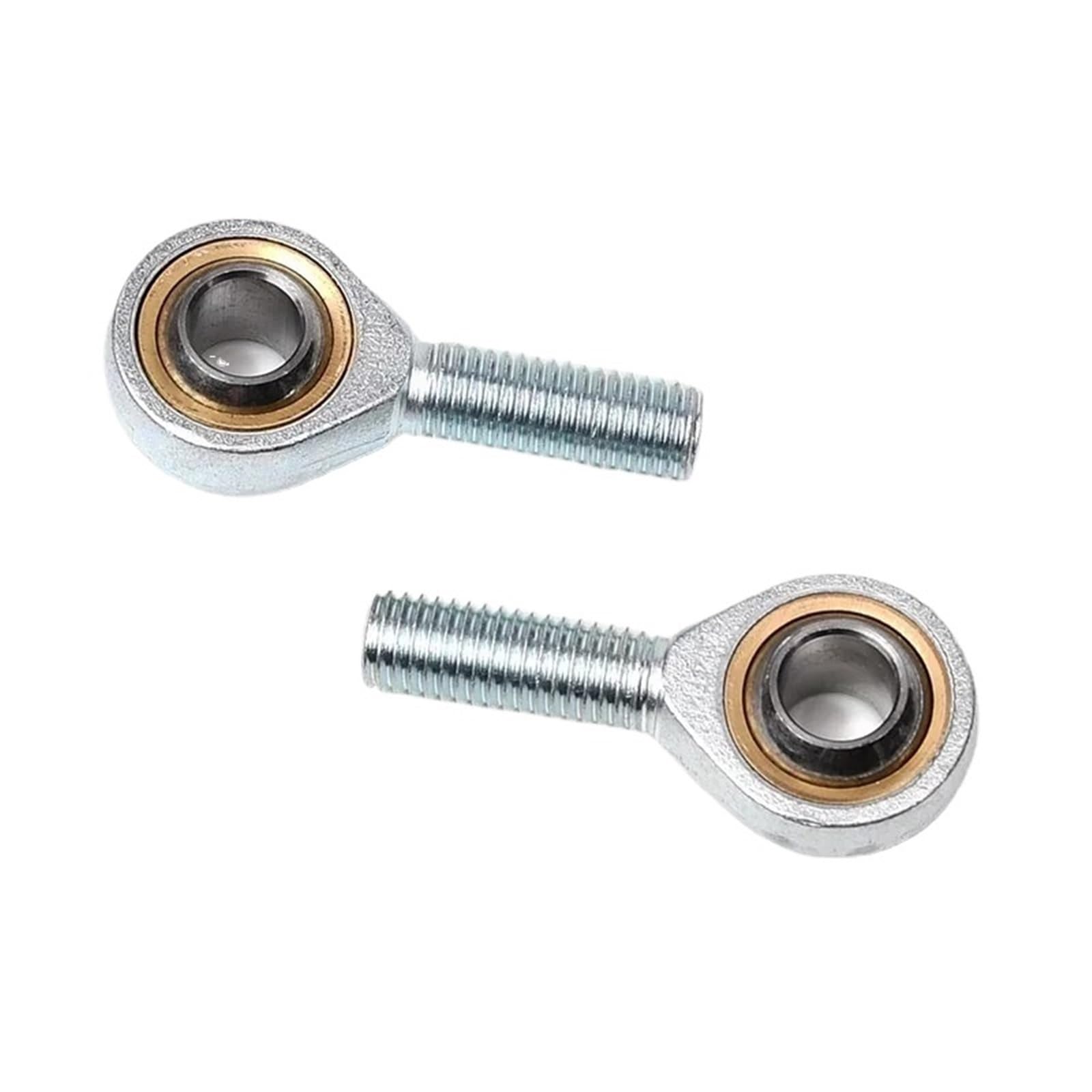 Lyofeon 2PC SA5 Rod End Right Hand Fish Eye Ball Joint Uniball Joint Male T/K Metric Thread Bearing Shaft Inner