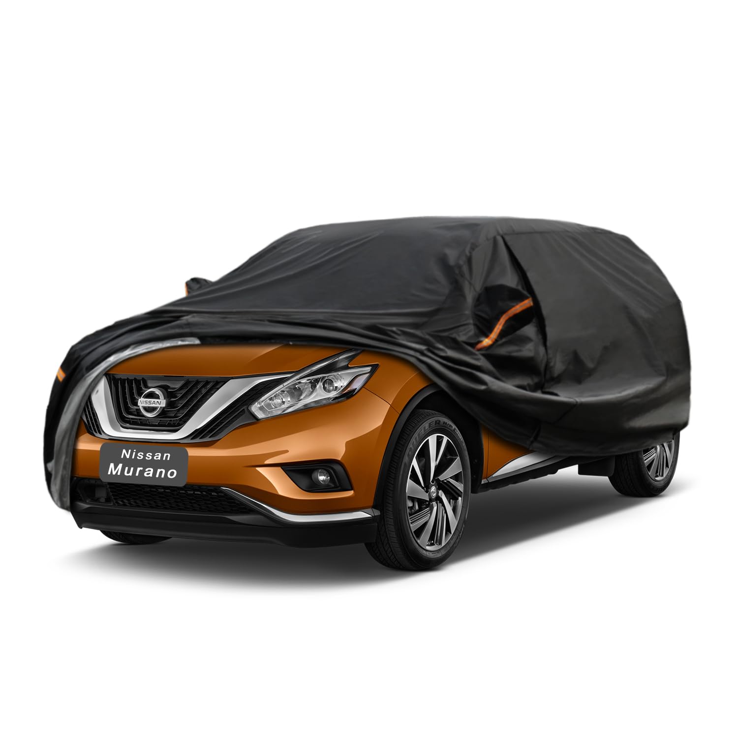 GUNHYI 7 Layers SUV Car Cover Custom Fit Nissan Murano (2002-2025) | All-Weather Waterproof Heavy-Duty Fabric, scratch-proof cotton lining, outdoor sun/rain/snow/wind/dust protection.