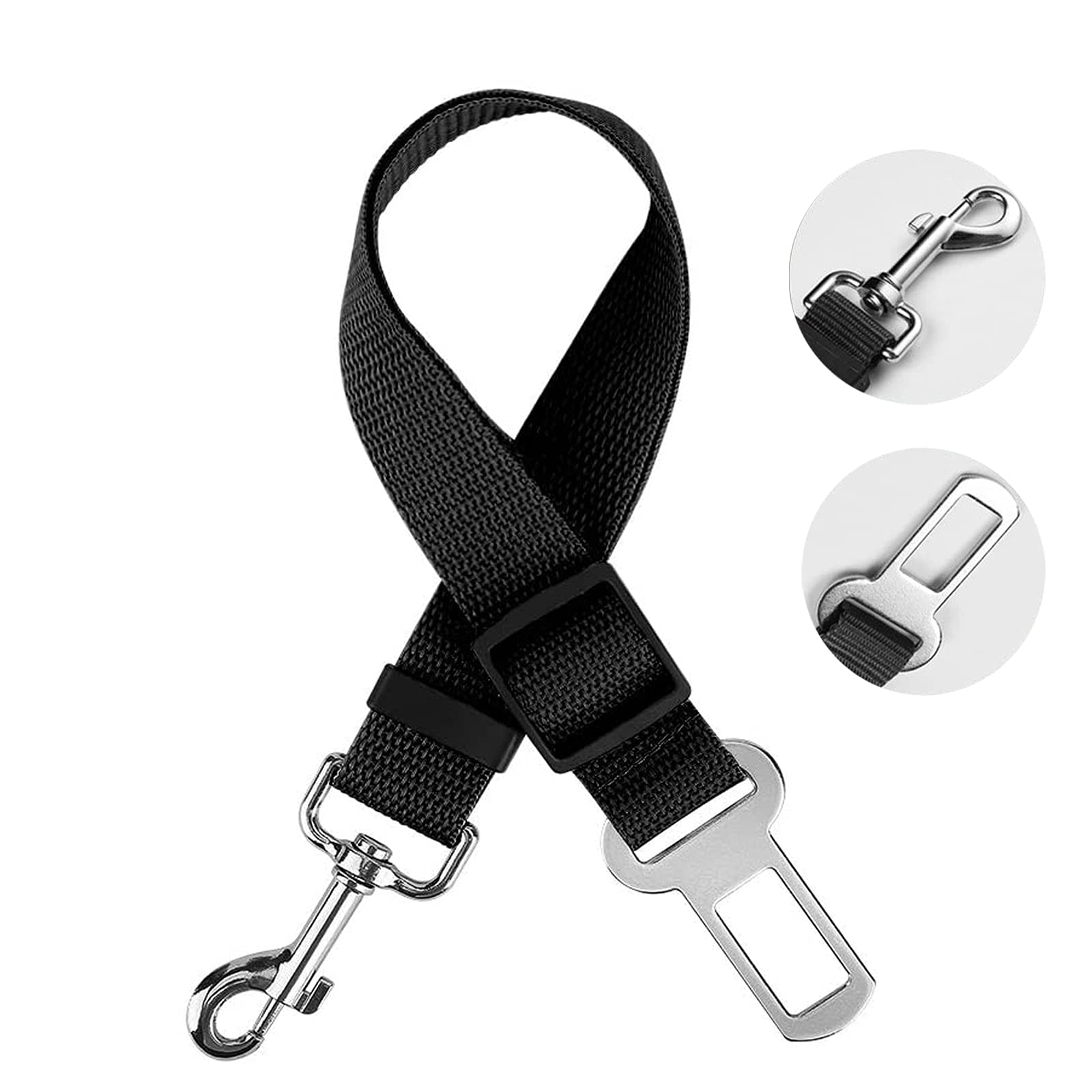 Car Seat Belt for Dogs, Universal Adjustable Nylon Belt Harness for Transporting Pets More Durable【Upgraded Version】