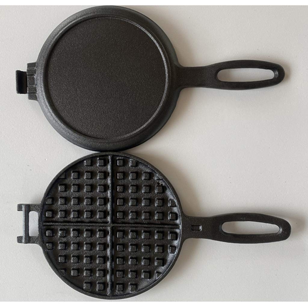 鋳物　古いワッフルメーカー Amazon | ホットサンド・ワッフルメーカー 鋳鉄ワッフル機、戸外