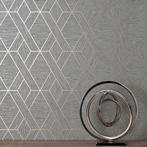 Fine Decor Miya GEO SIDEWALL Grey, 52 x 1005 cm - Image 3