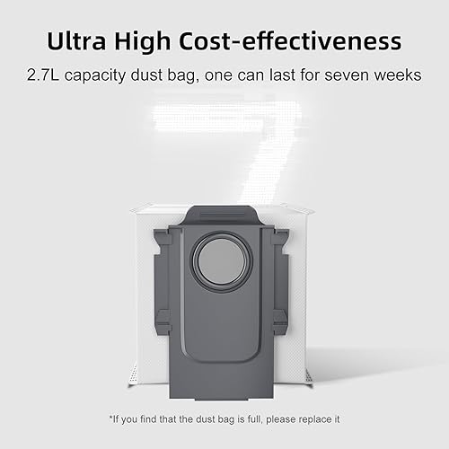 Miniatura 6 de Paquete de 8 bolsas de polvo de repuesto para aspiradora compatibles con Roborock S8+, S8 Pro Ultra, Q7 Max+Max, Q5 Max+, Q8 Max+, S7 Pro Ultra, Q5,