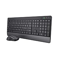 Trust Trezo Tastiera e Mouse Wireless, Layout Italiano QWERTY