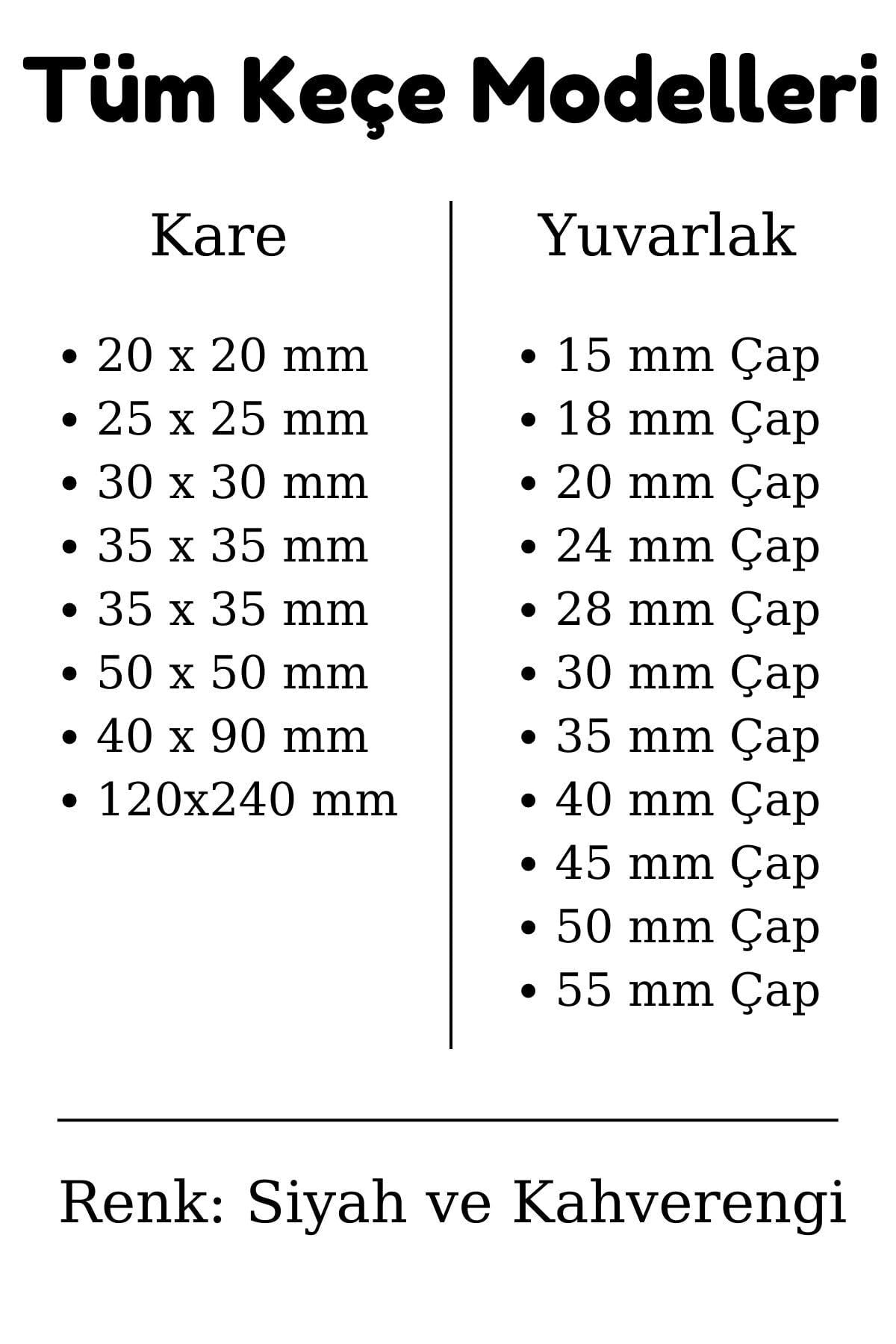 Kahverengi 21 Adet Yapışkanlı Sandalye, Masa, Koltuk Altı Parke Koruma Keçesi, Yuvarlak, 3 Cm