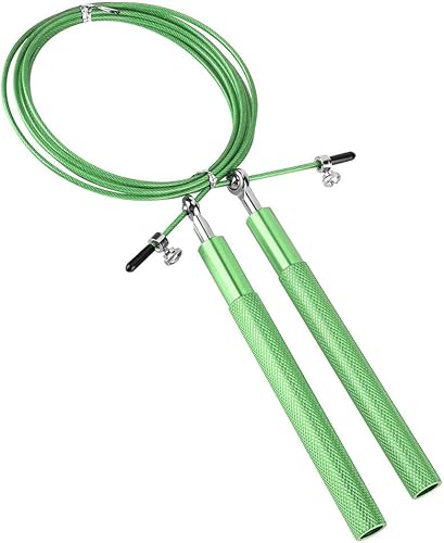 Miniatura 2 de Cuerda de saltar, cuerda de saltar de velocidad ajustable con mango de aleación de aluminio para fitness, gimnasio en casa y ejercicio