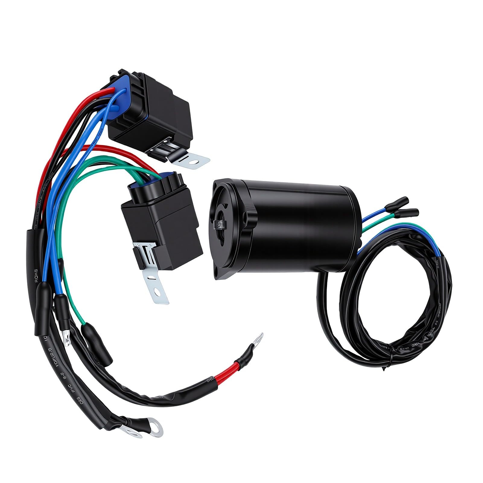 Cryfokt 12V Tilt Trim Motor with Relay, 2 Wire Outboard Part