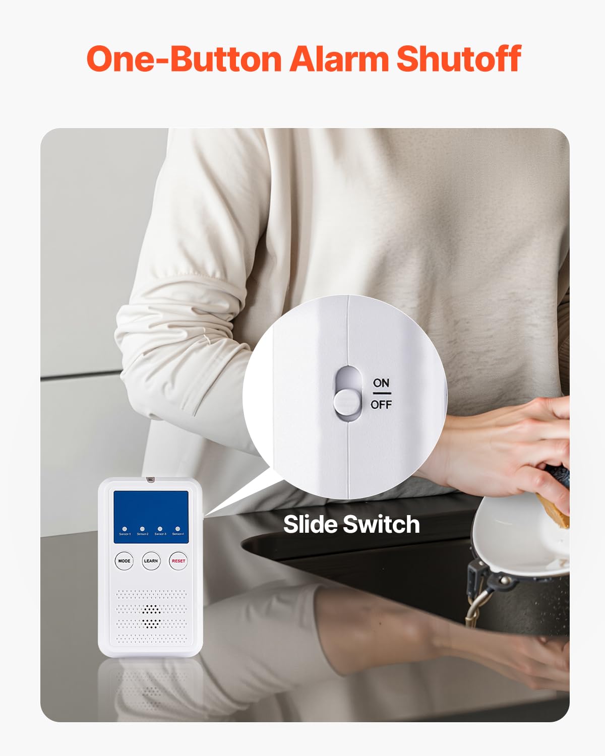 VEVOR Sistema de Alarma de Cama Alerta Temprana 254 x 889 mm Almohadilla de Sensor de Cama Inalámbrica con Botón de Llamada y Buscapersonas Almohadilla Prevención de Caídas para Personas Mayores
