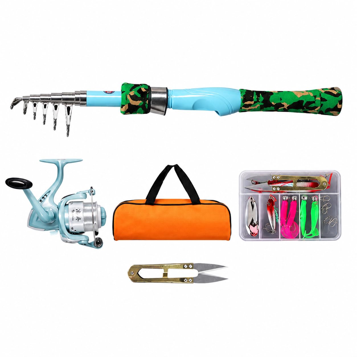 Canna da Pesca Telescopica Set Completo