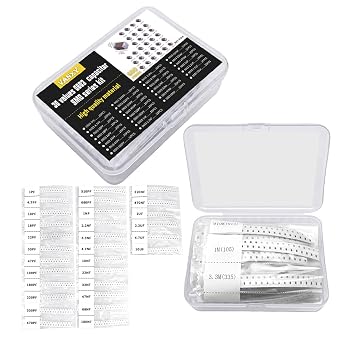 0603 SMD Capacitor Kits 30values*20pcs=600pcs 1PF-10uF mlcc Multilayer Ceramic Chip Capacitors