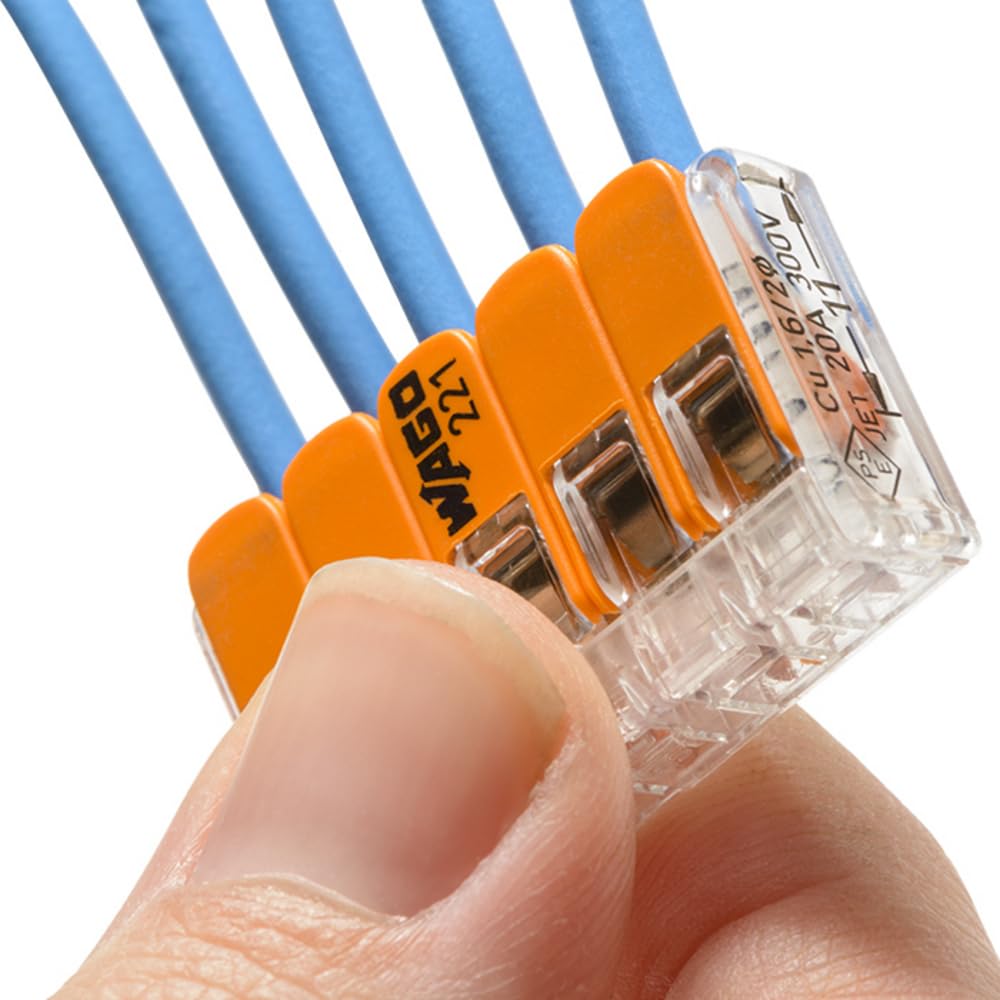 WAGO - S221 200 morsetti per connessione rapida 2,3 e 5 entrate per fili flessibili e rigidi