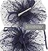 Cizoe Fascinators Hat for Women Tea Party Hat Kentucky Derby Wedding Flower Cocktail Mesh Feathers Headpiece(1-a-Black)