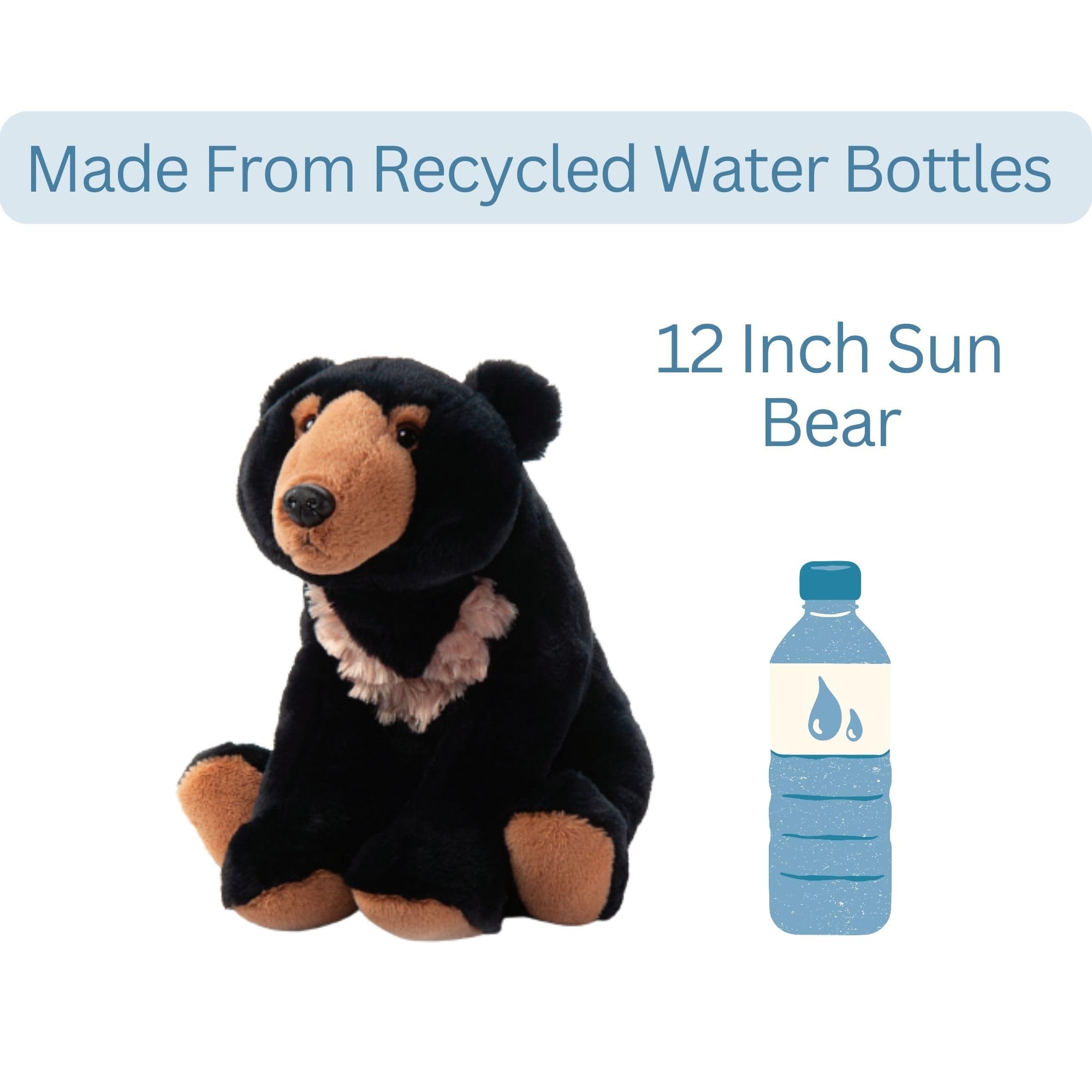 Amazon.com: The Petting Zoo Sun Bear Stuffed Animal Plushie, Gifts