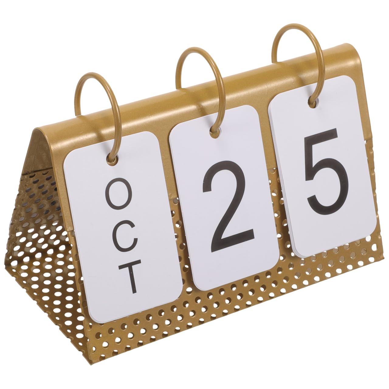 Amazon.com : Beavorty Metal Desk Calendar Iron Desktop Perpetual