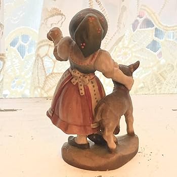 アンリ人形　少女と山羊 アンリ人形 少女と山羊