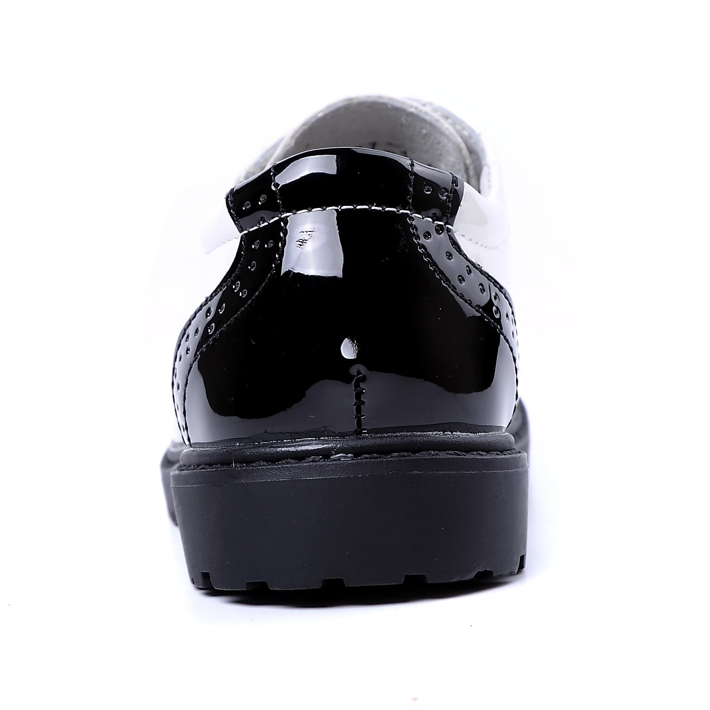 PPXID Garçon Fille Mixte Enfant Ecole Cuir Oxford Chaussures de Ville à Lacets pour Mariage Costume