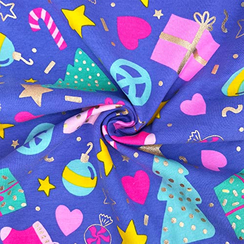 Dream Bridge Christmas Kids Pyjamas, Purple, 3-4 Years - Image 6