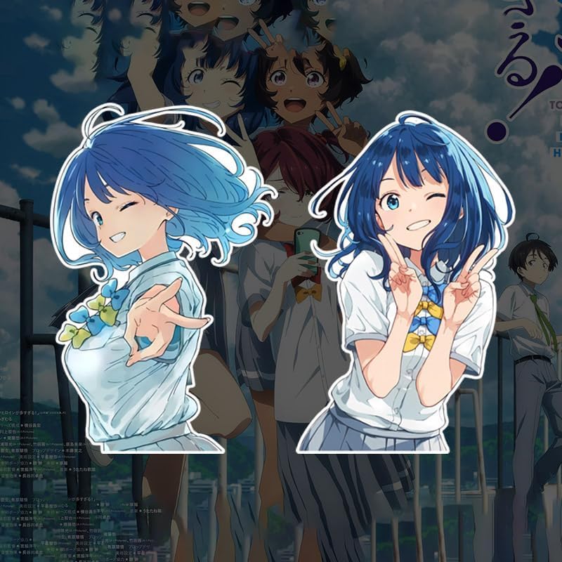 Amazon.co.jp: MARDI 負けヒロインが多すぎる 車ステッカー キャラ 絵