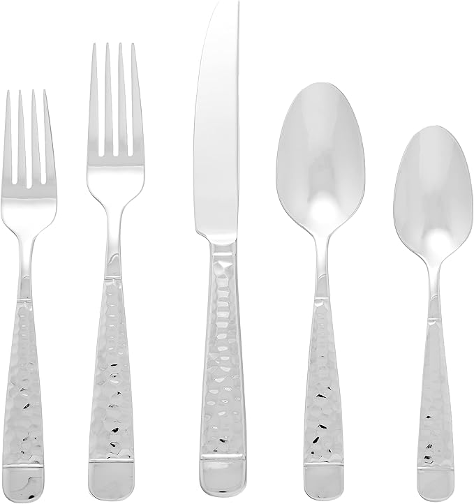Lenox Eastwood 65Piece Flatware Set, 12.45 LB, Metallic