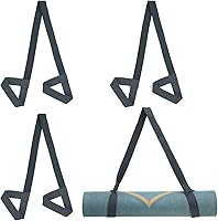 Vista 11 de PATIKIL Correa de esterilla de yoga, correas ajustables para esterilla de yoga, correas de transporte de algodón antideslizante soporte