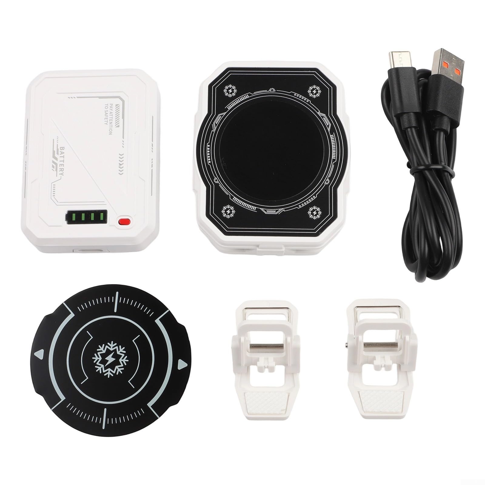 SPORTARC TH10 - Dispositivo di raffreddamento per telefono, con batteria ricaricabile, display di potenza di raffreddamento rapido, semiconduttore magnetico wireless, congelamento del ghiaccio, 15 W