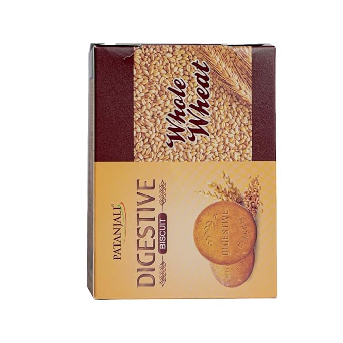Galletas Digestivas Patanjali de Trigo Integral - Pack de 3 - 250g miniatura 3