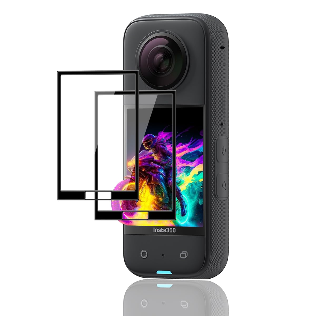 Amazon.co.jp: 【2枚セット】 対応 Insta360 X3 専用 保護フィルム 