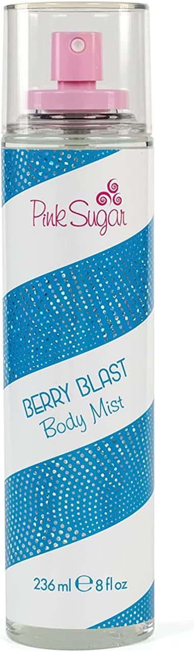 Pink Sugar Berry Blast Eau de Toilette Perfume for Women, Body Mist, Hair Fragrance, Sweet + Fruity Scent, Notes of Blueberries, Blackberries, Cotton Candy & Vanilla